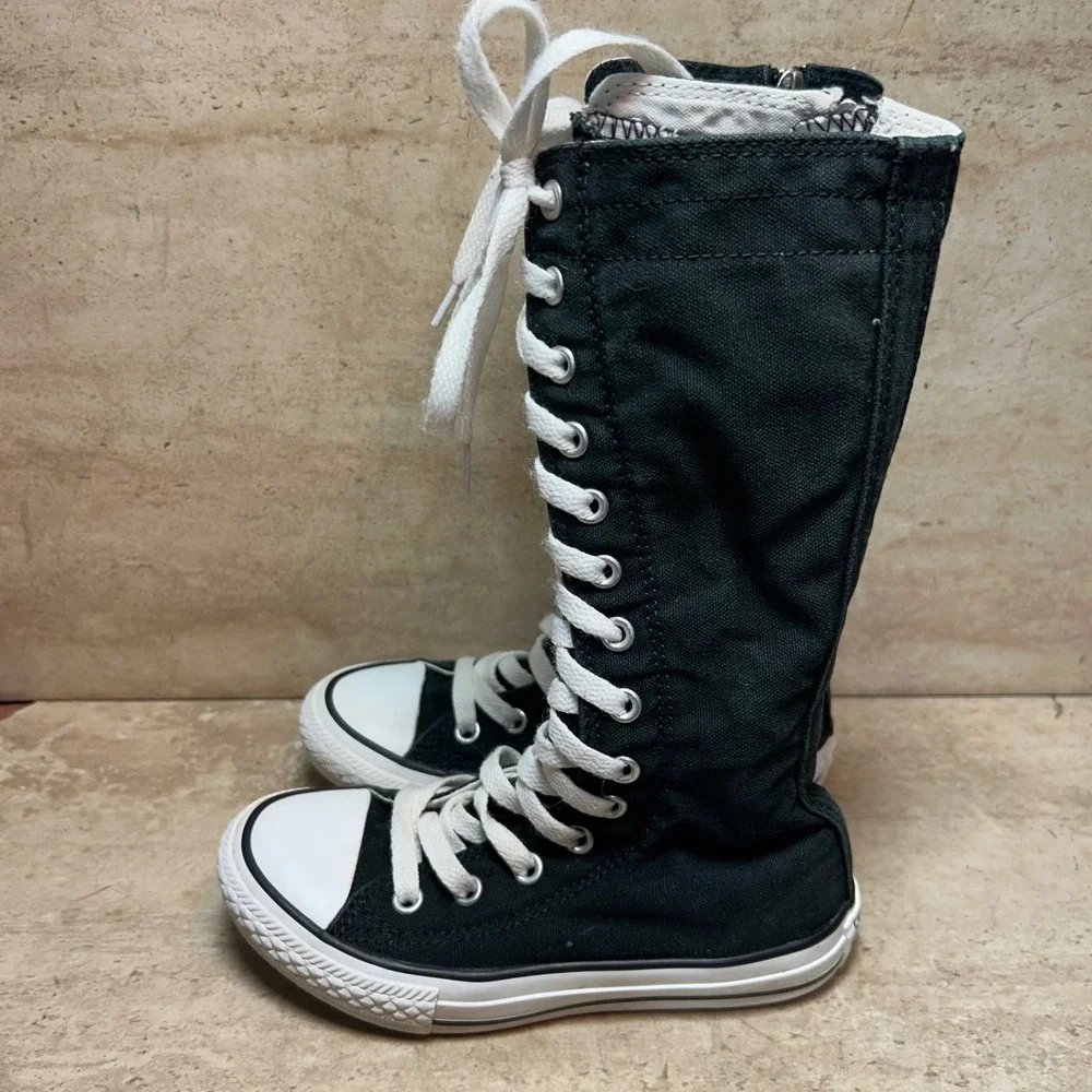 Converse Chuck Taylor All Star XX-Hi Knee High Black Canvas‎ Junior 12 614985F